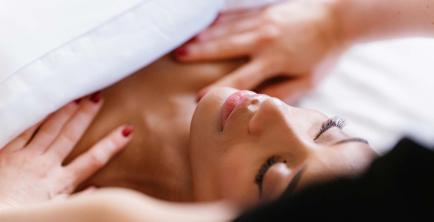 Woman on massage table